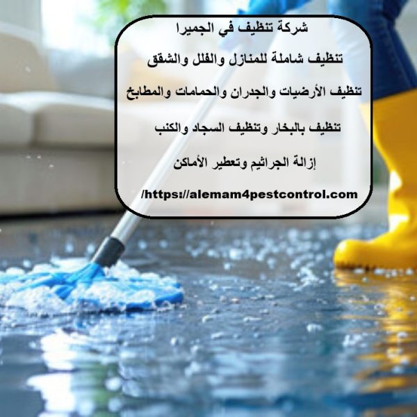 شركة تنظيف في الجميرا